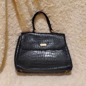 Vintage Croc Embosed Leather